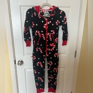 Tipsy Elves holiday fleece onesie youth L